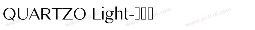 QUARTZO Light字体转换